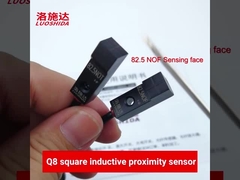 Небольшой прямоугольный индуктивный провод 8x8 DC 3 датчика переключателя близости для металлоискателя
