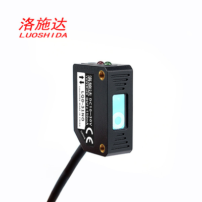 Пластиковый диффузный датчик близости лазера квадрата Q31 для датчика лазера положения