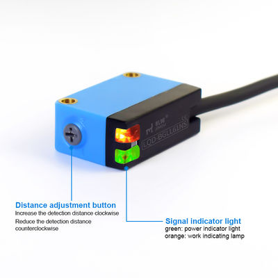 Фотоэлектрический выключатель NPN PNP 30-100 мм IP65 DC10-30V 4-проводной BGLL61NS Лазерные фотоэлектрические оптические датчики для станков с ЧПУ